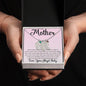 Mother from Baby Angel - Never Forget that I love you 3 Charms / Polished Stainless Steel / Two-Toned Box Jewelry Giftinum