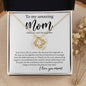 My Amazing Mom Necklace - When We Can't be Together 18K Yellow Gold Finish / Two-Toned Box Jewelry Giftinum