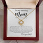 My Amazing Mom Necklace - When We Can't be Together 18K Yellow Gold Finish / Mahogany Box w/LED Jewelry Giftinum