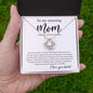 My Amazing Mom Necklace - When We Can't be Together 14K White Gold Finish / Two-Toned Box Jewelry Giftinum