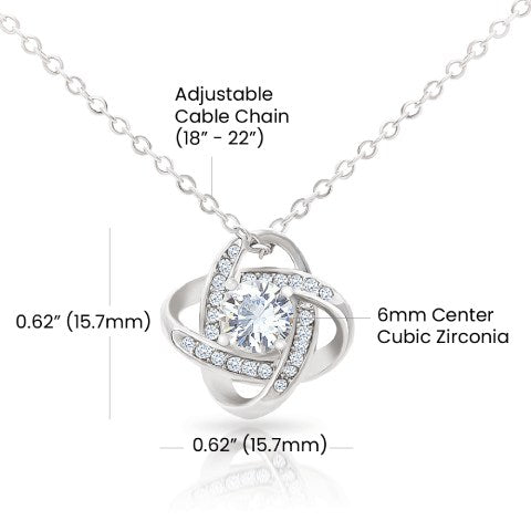 My Badass Daughter Necklace | Love you for the little girl 14K White Gold Finish / Standard Box Jewelry Giftinum