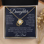 My Beautiful Daughter From Dad - Hard to find words 18K Yellow Gold Finish / Two-Toned Box Jewelry Giftinum