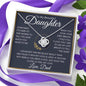 My Beautiful Daughter From Dad - Hard to find words 14K White Gold Finish / Two-Toned Box Jewelry Giftinum