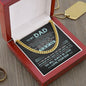 My Dad - God Chose You S Cuban Link Chain 14K Yellow Gold Finish / Luxury Box Jewelry Giftinum