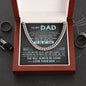 My Dad - God Chose You S Cuban Link Chain Stainless Steel / Standard Box Jewelry Giftinum