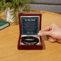 My Dad - Remember The Lessons Bracelett Two Tone Box Jewelry Giftinum