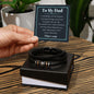 My Dad - Remember The Lessons Bracelett Two Tone Box Jewelry Giftinum