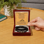 My Dad Strength Of A Mountain Bracelet Two Tone Box Jewelry Giftinum