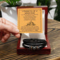 My Dad Strength Of A Mountain Bracelet Luxury Box w/LED Jewelry Giftinum