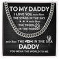 My Daddy - I love you more than Stainless Steel / Two-Toned Box Jewelry Giftinum