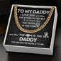 My Daddy - I love you more than 14K Yellow Gold Finish / Two-Toned Box Jewelry Giftinum
