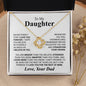 My Daughter Necklace | I Hope You Believe in Yourself 18K Yellow Gold Finish / Standard Box Jewelry Giftinum