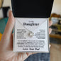 My Daughter Necklace | I Hope You Believe in Yourself 14K White Gold Finish / Standard Box Jewelry Giftinum