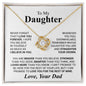My Daughter Necklace | I Hope You Believe in Yourself 14K White Gold Finish / Standard Box Jewelry Giftinum