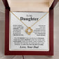 My Daughter Necklace | I Hope You Believe in Yourself 14K White Gold Finish / Standard Box Jewelry Giftinum