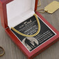 My Forever Hero - Dad Cuban Link Chain Necklace From Daughter 14K Yellow Gold Finish / Luxury Box Jewelry Giftinum