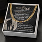 My Forever Hero - Dad Cuban Link Chain Necklace From Son 14K Yellow Gold Finish / Two-Toned Box Jewelry Giftinum