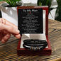 My man bracelet - When I say I love you Two Tone Box Jewelry Giftinum