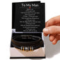 My man bracelet - When I say I love you Two Tone Box Jewelry Giftinum