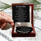 My man bracelet - When I say I love you Two Tone Box Jewelry Giftinum