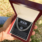 My Man Cuban Link Chain Necklace - Straighten your crown 14K Yellow Gold Finish / Standard Box Jewelry Giftinum