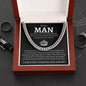 My Man Cuban Link Chain Necklace - Straighten your crown Stainless Steel / Luxury Box Jewelry Giftinum