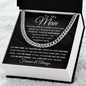 My Man-My Heart My Life Cuban Link Chain Stainless Steel / Two-Toned Box Jewelry Giftinum