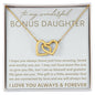 My Wonderful Bonus Daughter | Life gave me you 14k White Gold Finish / Standard Box Jewelry Giftinum