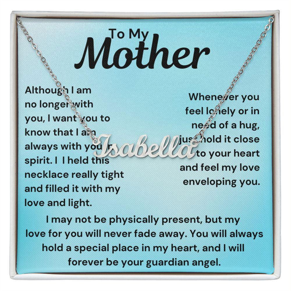 name necklace 2 Polished Stainless Steel / Standard Box Jewelry Giftinum