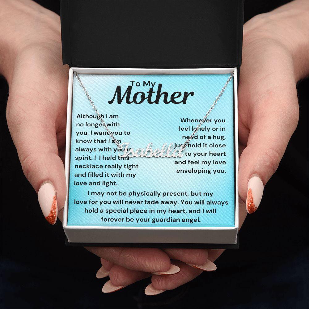 name necklace 2 Polished Stainless Steel / Standard Box Jewelry Giftinum
