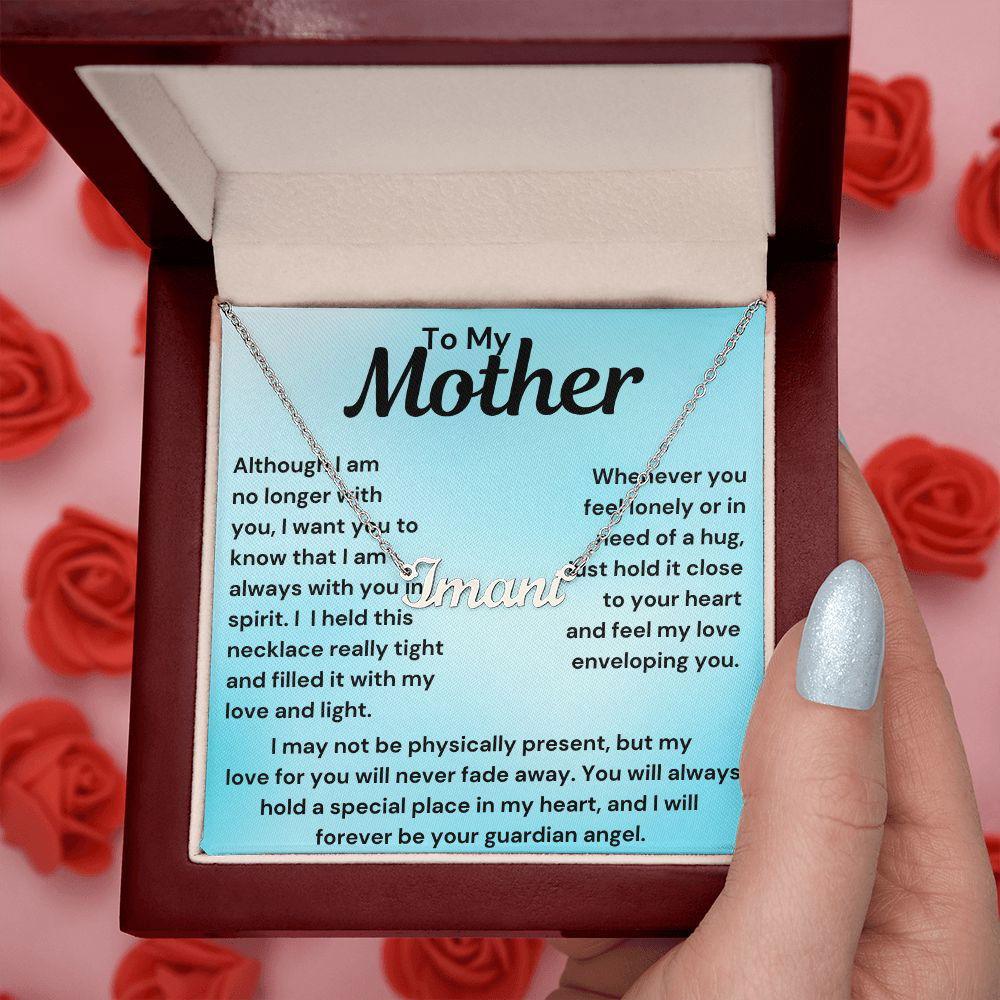 name necklace 2 Polished Stainless Steel / Standard Box Jewelry Giftinum