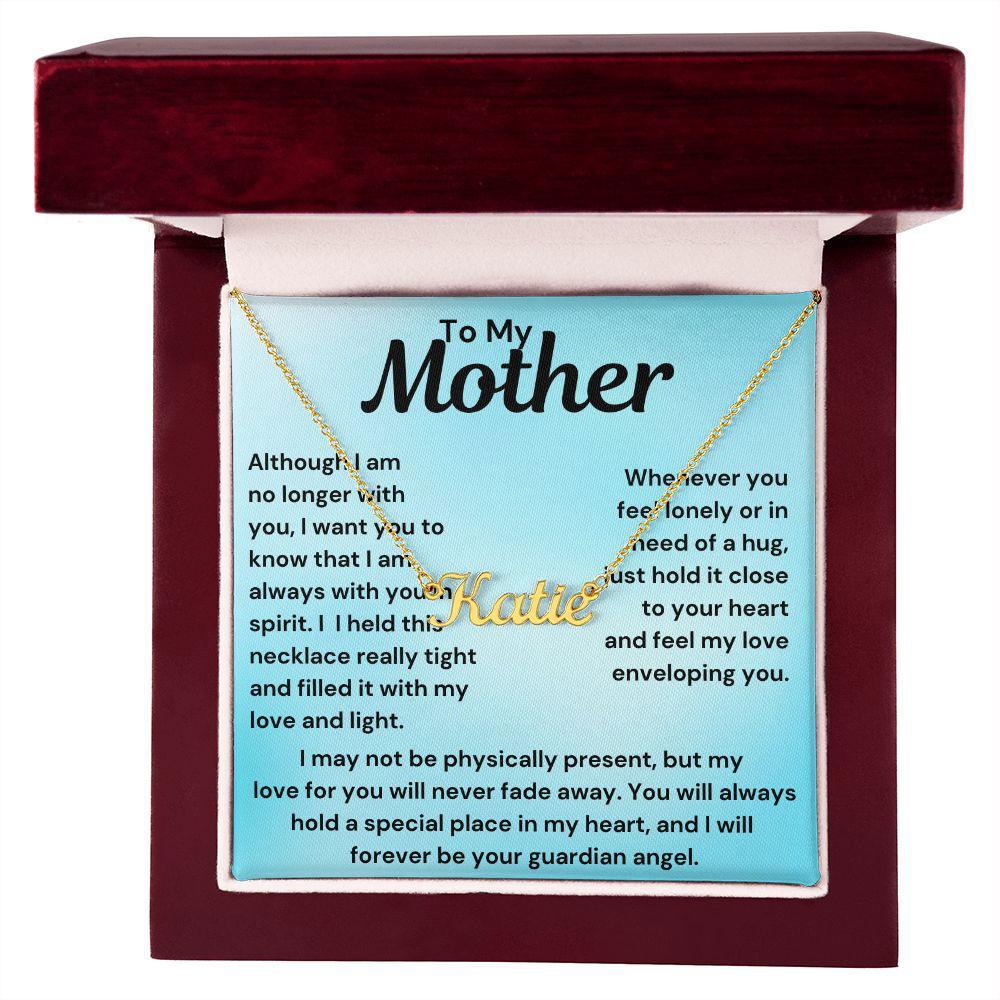 name necklace 2 18k Yellow Gold Finish / Luxury Box Jewelry Giftinum