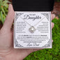 Never Forget - Daughter Necklace 14K White Gold Finish / Standard Box Jewelry Giftinum