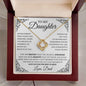 Never Forget - Daughter Necklace 14K White Gold Finish / Standard Box Jewelry Giftinum