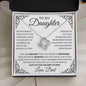Never Forget - Daughter Necklace 14K White Gold Finish / Standard Box Jewelry Giftinum