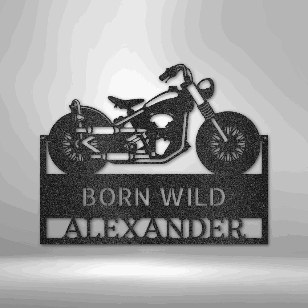 On Any Sunday Monogram - Steel Sign Black / 12" Steel Sign Giftinum
