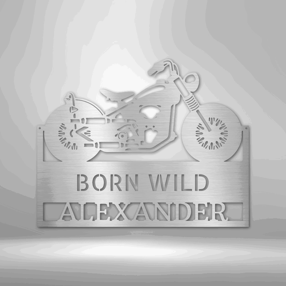 On Any Sunday Monogram - Steel Sign Silver / 12" Steel Sign Giftinum