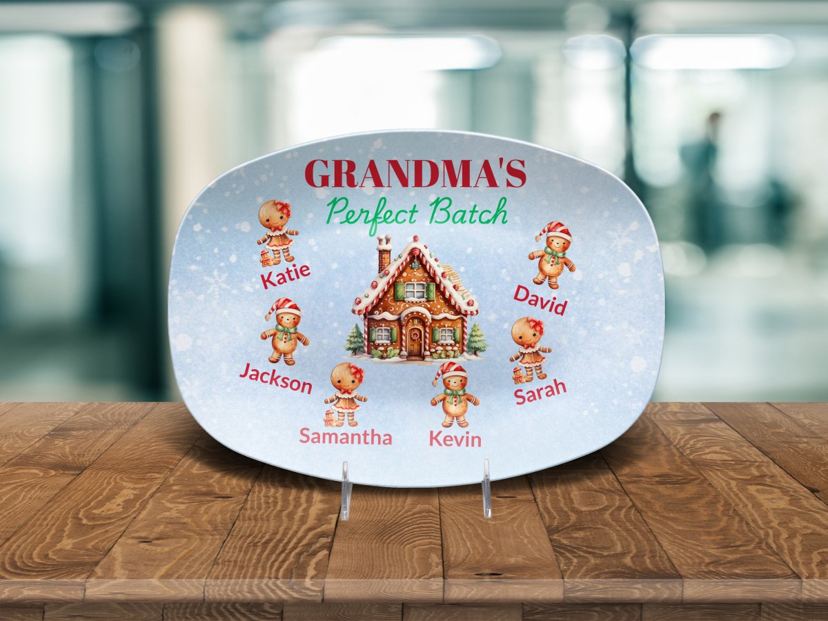 Personalized Grandma's Perfect Batch Platter (4) Platter / 1 Grandchild Giftinum