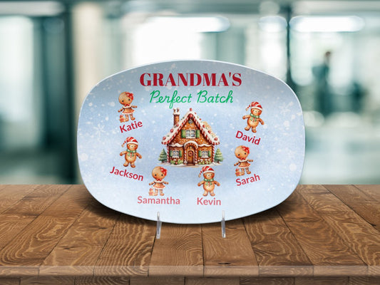 Personalized Grandma's Perfect Batch Platter (4) Platter / 1 Grandchild Giftinum