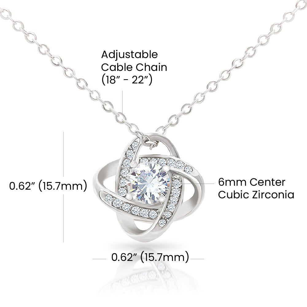 Personalized Daughter Necklace - See Gold 14K White Gold Finish / Standard Box Jewelry Giftinum