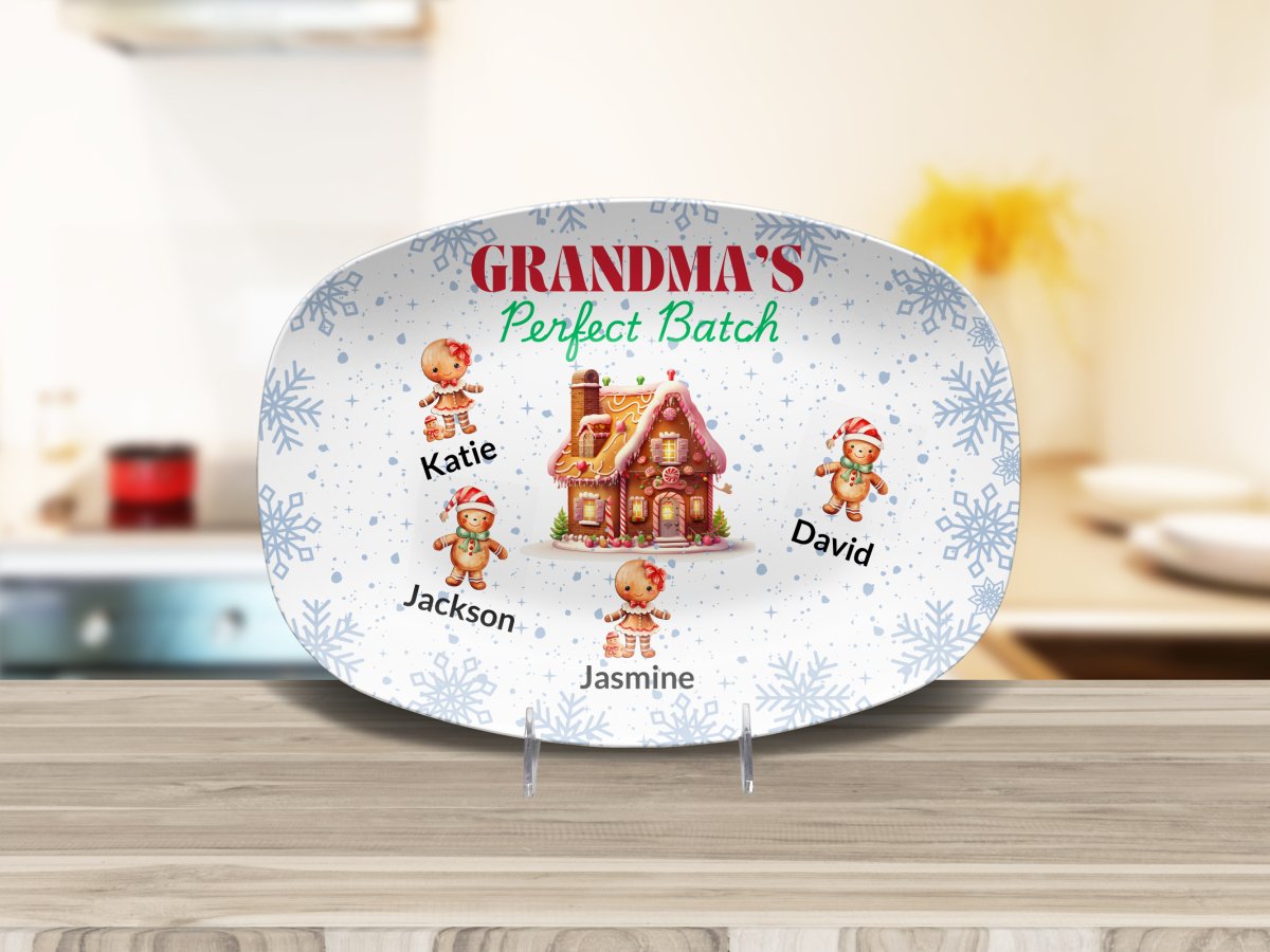 Personalized Grandma's Perfect Batch Platter (1) Platter / 1 Grandchild Platter Giftinum