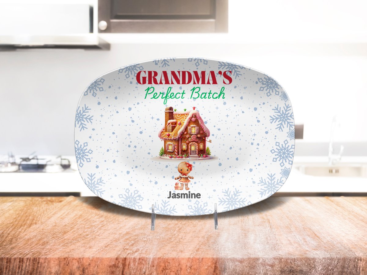 Personalized Grandma's Perfect Batch Platter (1) Platter / 1 Grandchild Platter Giftinum