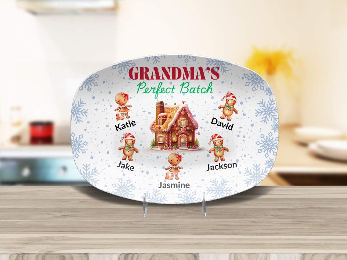 Personalized Grandma's Perfect Batch Platter (1) Platter / 1 Grandchild Platter Giftinum
