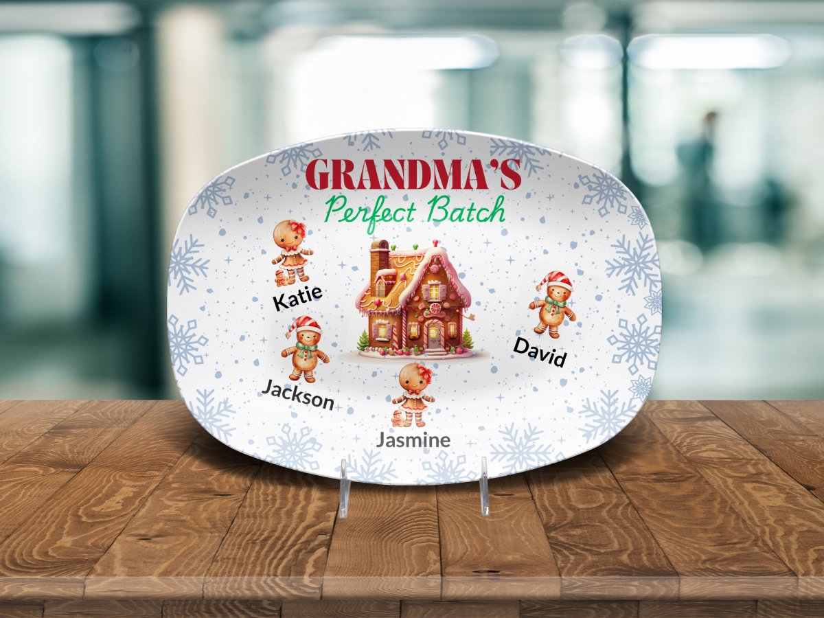Personalized Grandma's Perfect Batch Platter (1) Platter / 1 Grandchild Platter Giftinum