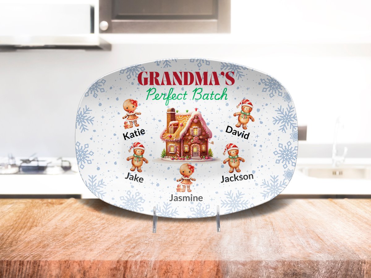Personalized Grandma's Perfect Batch Platter (1) Platter / 1 Grandchild Platter Giftinum