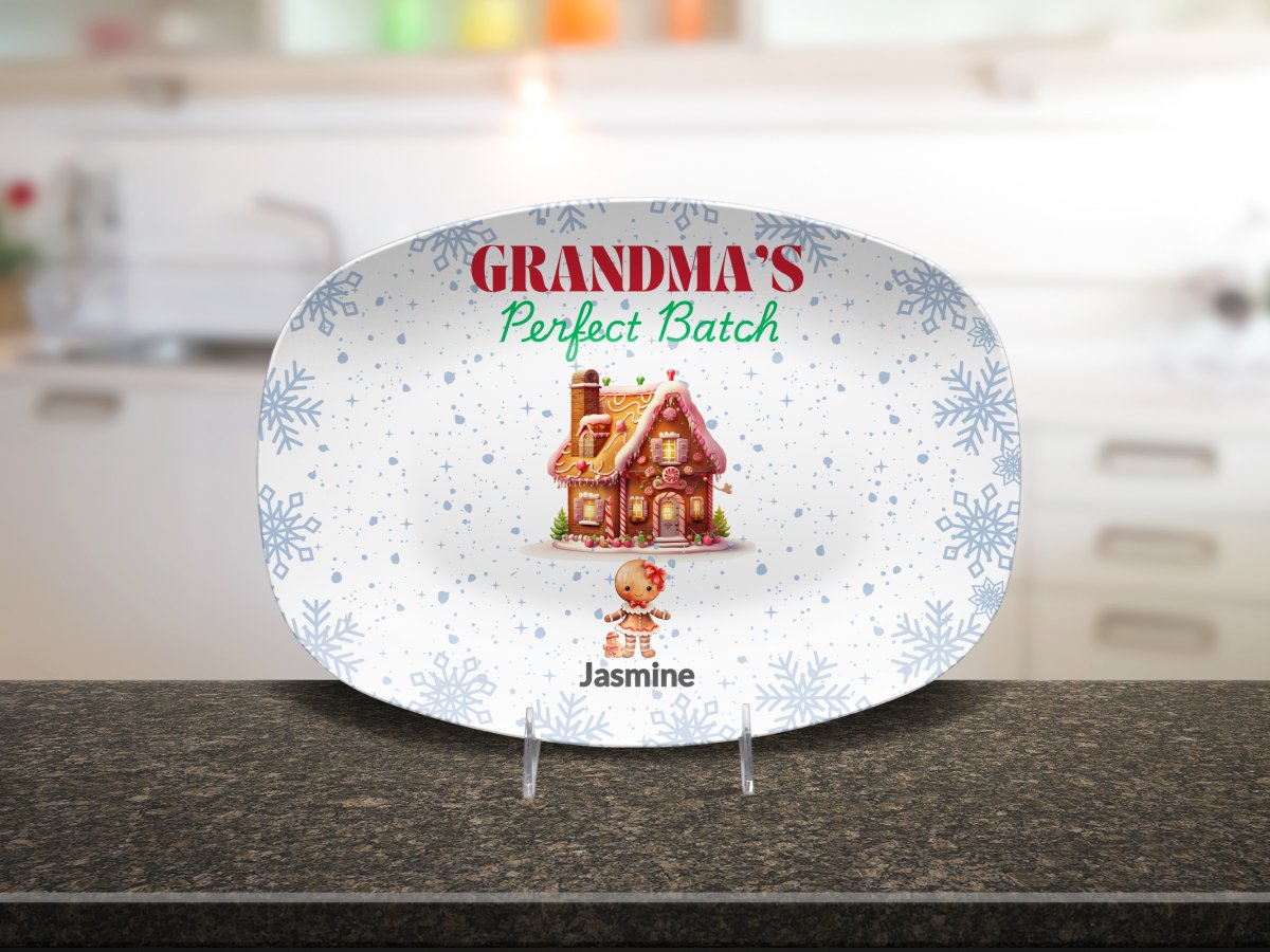 Personalized Grandma's Perfect Batch Platter (1) Platter / 1 Grandchild Platter Giftinum