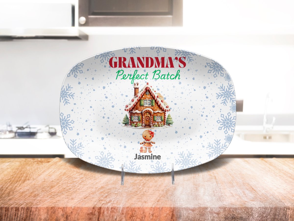 Personalized Grandma's Perfect Batch Platter (2) Platter / 1 Grandchild Platter Giftinum