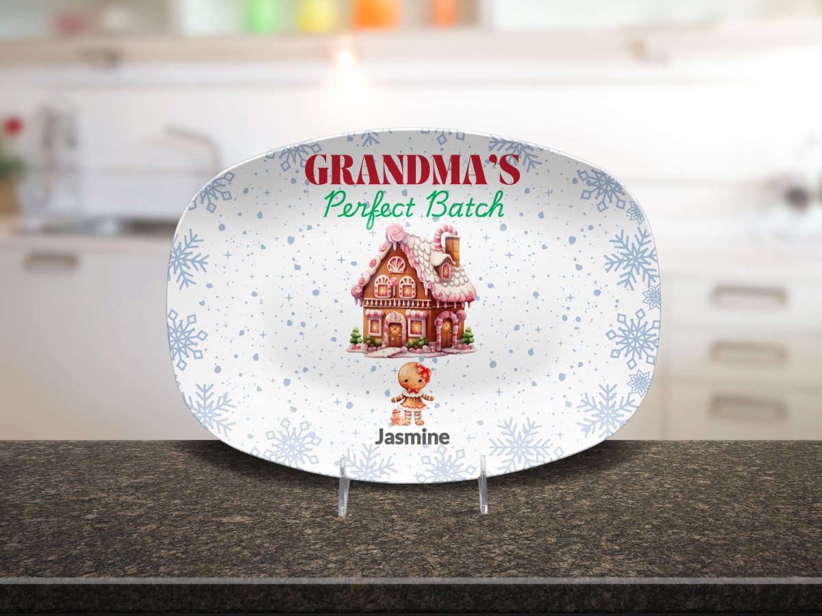 Personalized Grandma's Perfect Batch Platter (3) Platter / 1 Grandchild Platter Giftinum