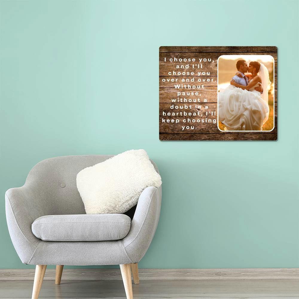 Personalized I choose you Metal art print 10" x 8" Jewelry Giftinum