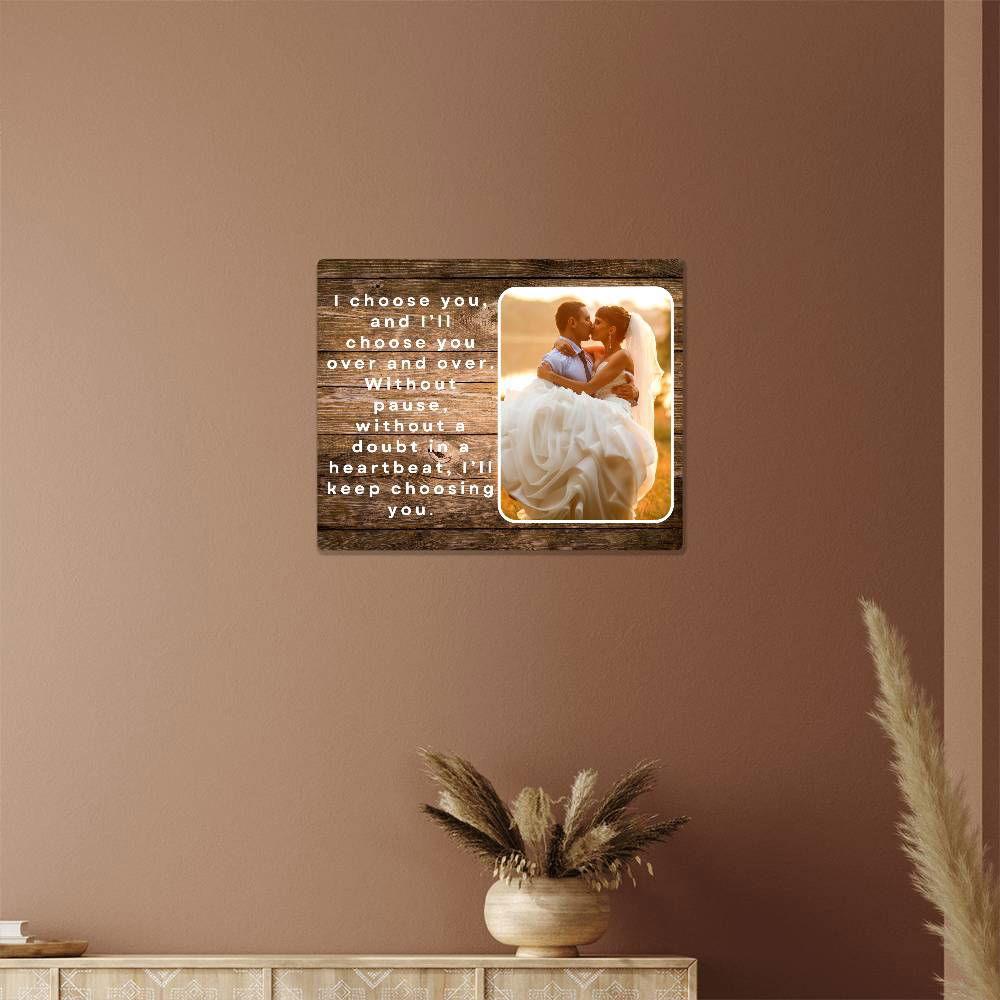 Personalized I choose you Metal art print 10" x 8" Jewelry Giftinum